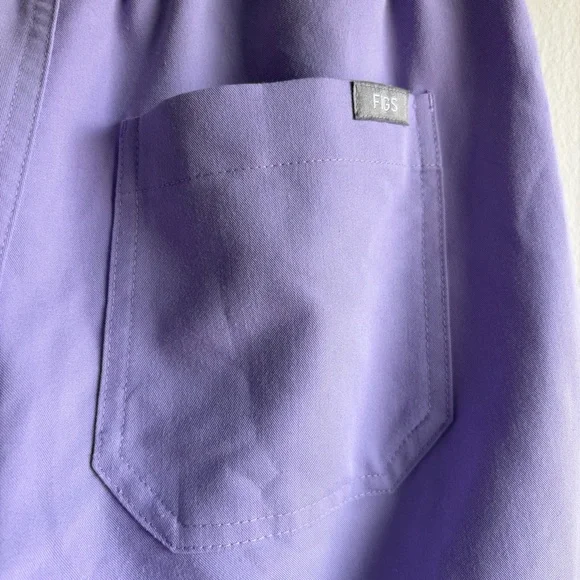 Figs Light Purple Drawstring Pants - Picture 6 of 9